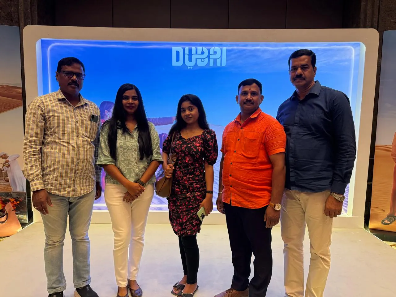Dynamic Travels team at the Dubai travel pavilion