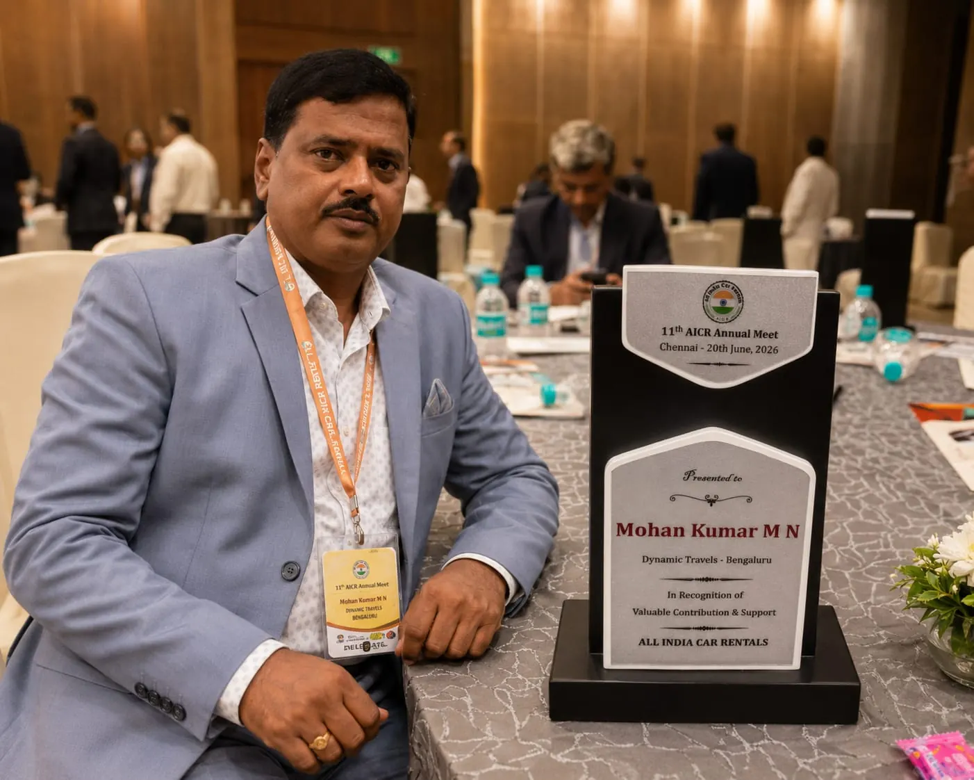 Dynamic Travels receiving an industry award